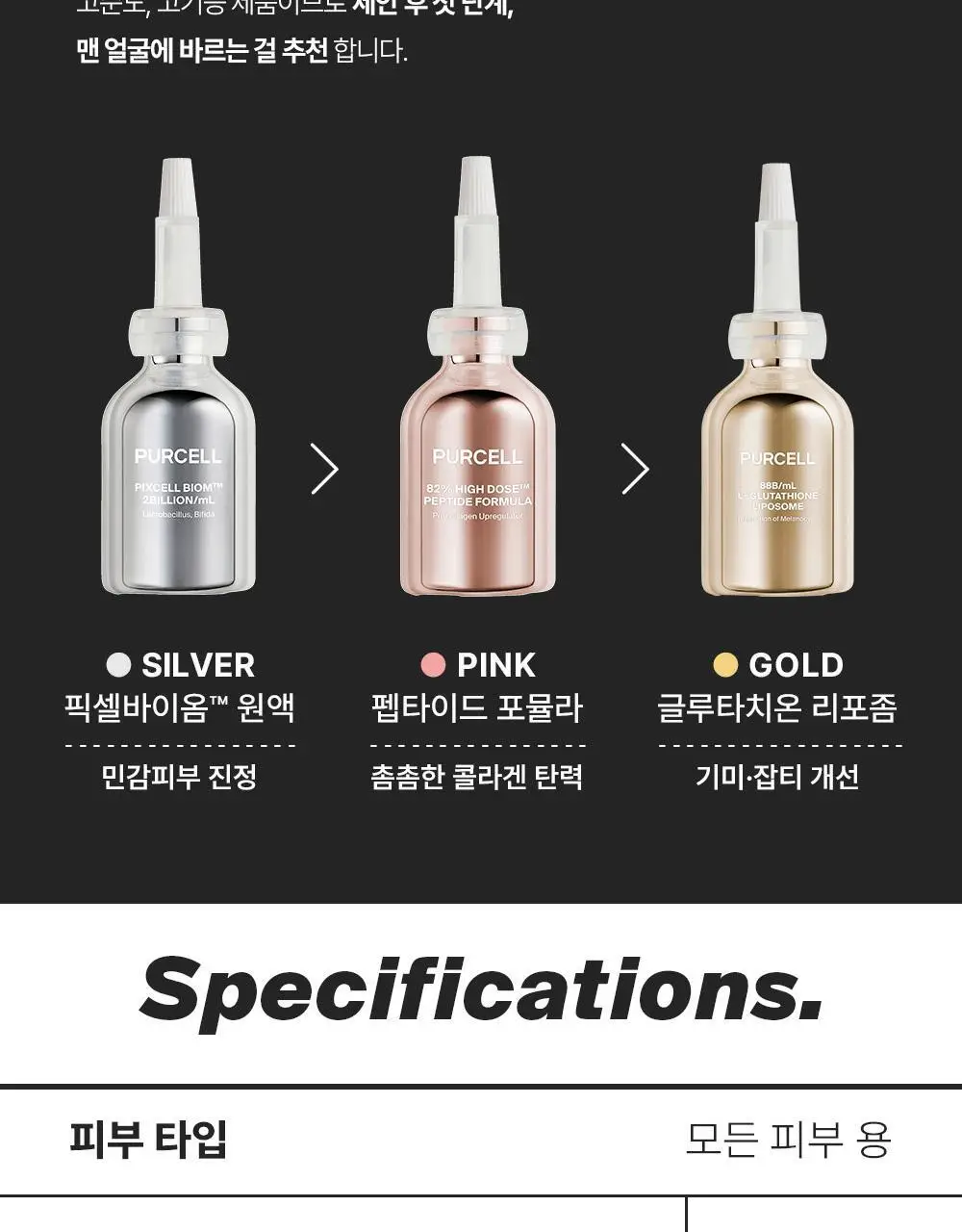 [주름리프팅] 퍼셀 82% 하이-도즈 펩타이드 콜라겐 앰플 20ml 상세페이지 36